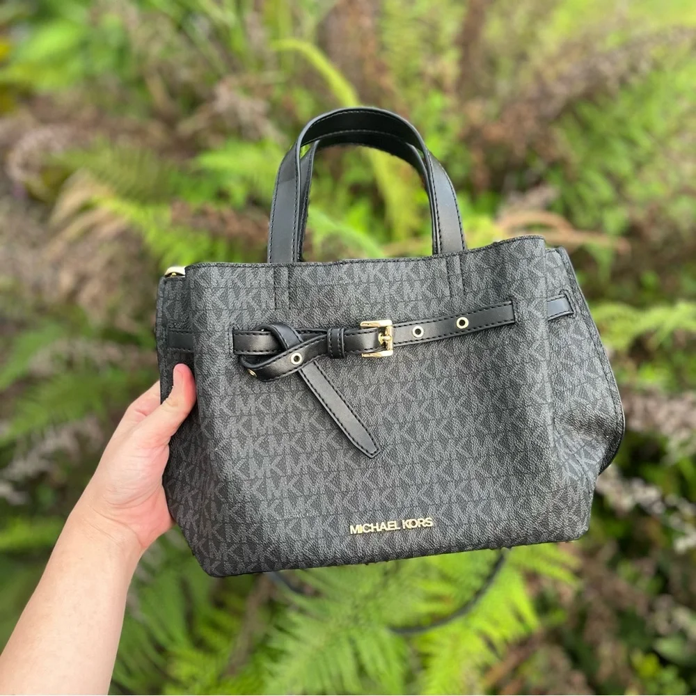 Michael Kors Emilia Small Logo Crossbody Satchel Bag